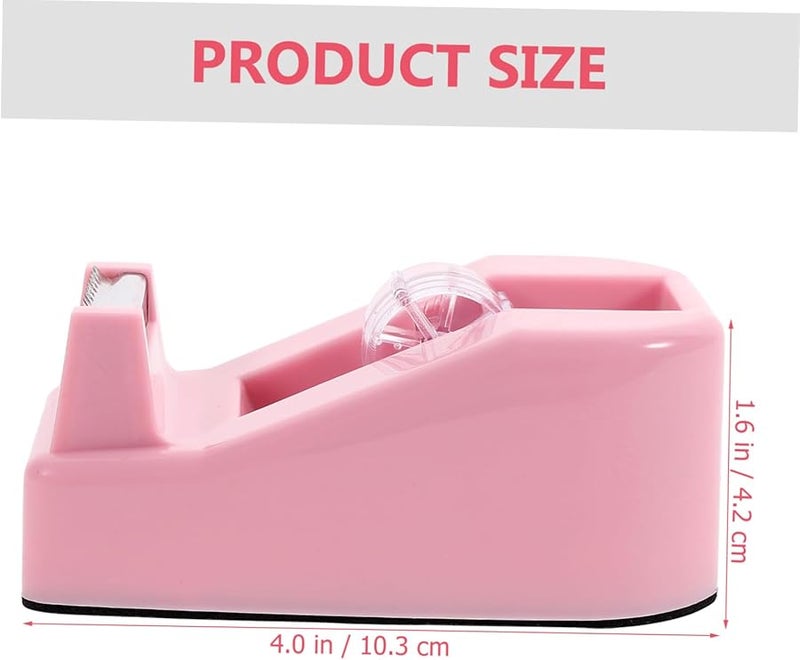 Portable Tape Dispenser With Easy Cut Blade Cherry Blossom Pink For Office Home - Image 2
